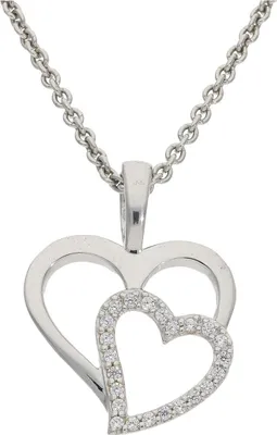 Produktbild von Herzanhänger Silber 925 mit Zirkonia JL20-02-1153 JuwelmaLux