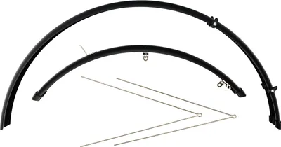 Produktbild von 28 Zoll SKS Schutzblech Set 44mm Trekking City Bike schwarz mit Streben 360 mm