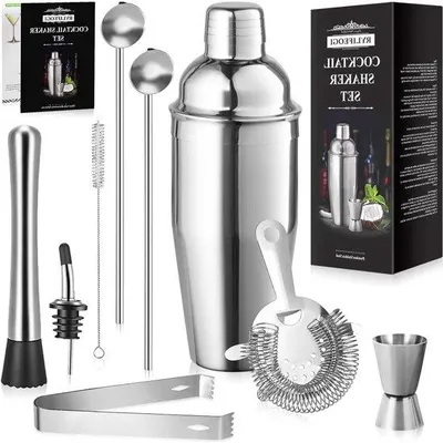 Produktbild von Professionelles Barmanset 10tlg Edelstahl 750ml