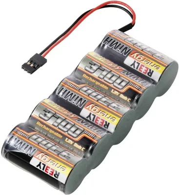 Produktbild von Reely Modellbau-Akkupack (NiMh) 6 V 3700 mAh Zellen-Zahl: 5 Sub-C Side-by-Side JR
