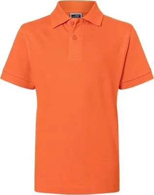 Produktbild von Hochwertiges Polohemd mit Armbündchen dark-orange, Gr. M