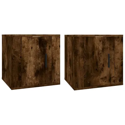 Produktbild von vidaXL TV-Wandschränke 2 Stk. Räuchereiche 40x34,5x40 cm