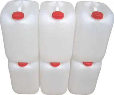 Produktbild von 6 x 20 L Kanister natur Camping Plastekanister Kunststoffkanister Behälter