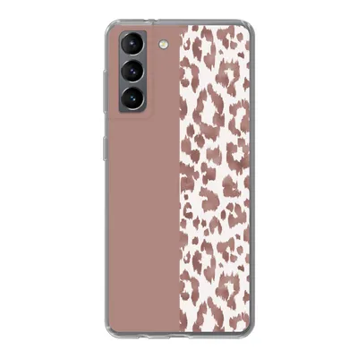 Produktbild von MuchoWow® Handyhülle Schutzhülle Hülle für Samsung Galaxy S21 Tiermuster - Rosa - Tiere Silikon Softcase Handy Hülle - Softcase