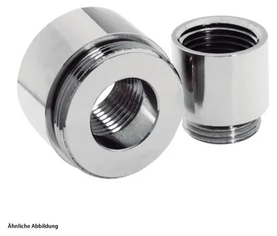 Imagen del producto de Adaptador LAPP, conexión roscada M/NPT, de M20x1,5 a 1/2 pulgada x 1,814, fabricado en latón (CuZn) niquelado, color plateado. Venta por unidad