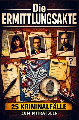 Produktbild von Die Ermittlungsakte - 25 Kriminalfälle zum Miträtseln