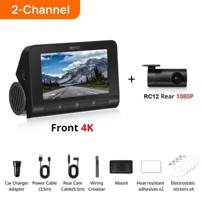 Zdjęcie produktu dla Dashcam A810 - 4K Ultra HD - Przednia i tylna kamera - Szerokokątny obiektyw 150° - GPS i system ADAS - Wi-Fi - 64 GB