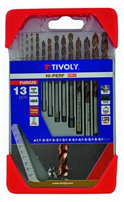 Metallbohrer-Set 13-teilig, HSS, Ø 1,5–6,5 mm