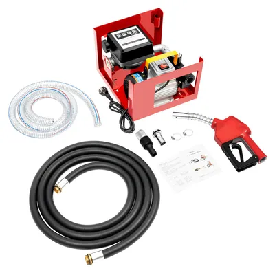 Produktbild von Dieseltransferpumpe, 60 L/min Durchflussrate, langlebige Gusseisenkonstruktion, Rot