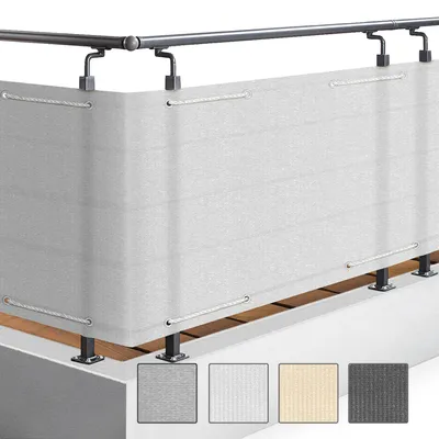 Produktbild von Sol Royal SolVision HB2, 90x600cm, Weiß, Balkonverkleidung, mit Ösen & Kordel