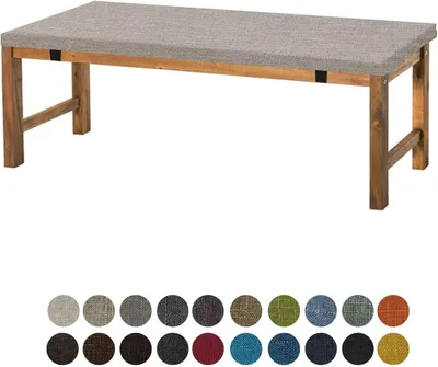 Obrázek produktu pro Polštář na židli, rozměry 60x30x5 cm, omyvatelný, protiskluzový, vhodný pro venkovní nábytek