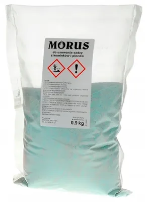 Obrázek produktu pro MORUS práškový odstraňovač sazí pro krby a sporáky 0,9 kg