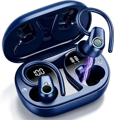 Produktbild von In Ear mit 6 ENC Noise Cancelling Mics, 50Std Stereo mit LED Anzeige USB-C, IP7 Wasserdicht Earbuds für Android iOS Kopfhörer Kabellos Bluetooth 5.3