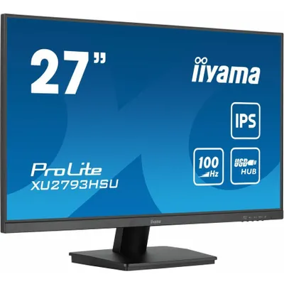 Produktbild von iiyama ProLite XUB2793HSU-B6, 68,6 cm (27"), 1920 x 1080 Pixel, Full HD, LED, 1 ms, Schwarz