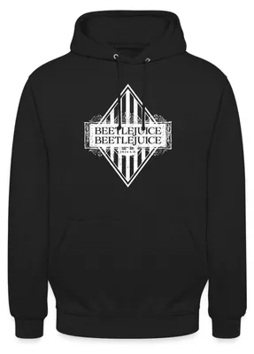 Produktbild von Spreadshirt Beetlejuice 2 Logo Uni Hoodie, M, Schwarz