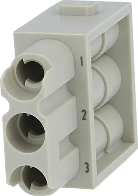 Productafbeelding van HARTING Han C modulaire buscontact (F), krimpverbinding, 3-polig, 690V, 40A - 1 stuk