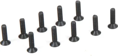 Imagen del producto de Tornillos Losi, cabeza plana, M2.5 x 10 mm (10 unidades)