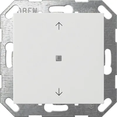 Produktbild von GIRA 517203 Taster Wippe 1fach Pfeile OneKNX System 55 Reinweiß glänzend