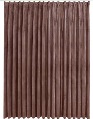 Produktbild von vidaXL Verdunkelungsvorhang mit Haken Samt Antik-Rosa 290 x 245 cm