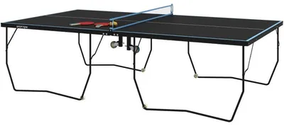 Obrázek produktu pro Stolní tenisový stůl – skládací | Barva: černá | Rozměry: 152,5 x 274 x 76 cm
