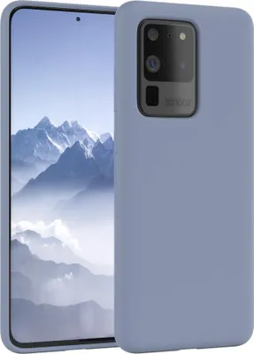 Produktbild von EAZY CASE Silikonhülle für Samsung Galaxy S20 Ultra / S20 Ultra 5G Silikon Backcover Schutz in Blau