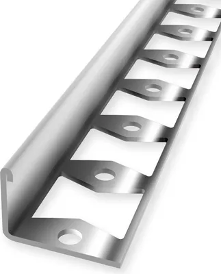 Produktbild von Abschlussprofil 16.5 x 22.5 x 2500 mm Einfassleiste Einfassprofil Edelstahl  Geschlossen Gestanzt Edelstahloptik Poliert Doppel-K-Profil Küberit