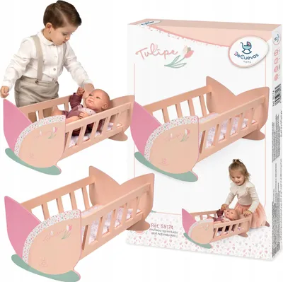 Zdjęcie produktu dla Drewniana kołyska dla lalek DeCuevas Toys 55174
