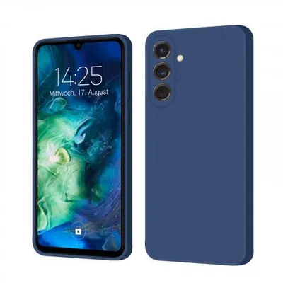 Produktbild von Liquid Silikon Hülle für Samsung Galaxy S Serie - Farbe: Blau - Modellkompatibilität: Für Samsung Galaxy S24