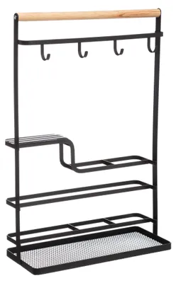Produktbild von Küchenorganizer mit Haken, 28 x 12 x 43,5 cm, Metallständer - 5five Simple Smart
