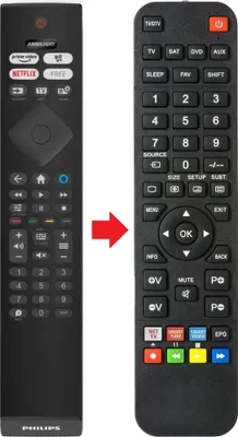 Produktbild von Fernbedienung passend für PHILIPS 43PUS810862 | 43PUS8109/02