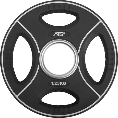 Produktbild von TRENDY SPORT ATS Premium Urethan Polyurethan-Hantelscheiben 50 mm schwarz 1,25 kg