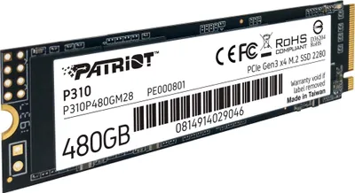 Image de PATRIOT Memory P310, 480 Go, M.2, 1700 Mo/s