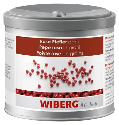 Image de Wiberg Poivre rose entier séché goût doux paquet 160g