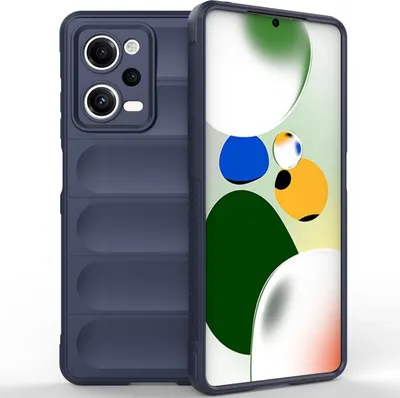 Produktbild von Redmi Note 12 Pro 5G Hülle, Weich TPU Silikon Stossfest Anti-rutsch Schutzhülle für Xiaomi Redmi Note 12 Pro 5G Dunkelblau
