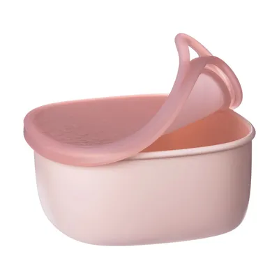 Produktbild von b.box Silikon-Lunchbox-Behälter mit Deckel - groß 400 ml für kalte Speisen Berry