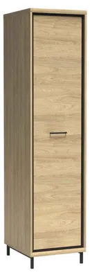 Produktbild von Masseno Drehtürenschrank SYNDRA 49,5/197/58,5 cm 1-türig Eichefarben