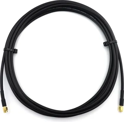 Produktbild von SMA Stecker auf SMA Stecker RG58 Koaxialkabel 3m - Verlängerung Low Loss antennenkabel 50ohm - für WiFi RF Antenne GSM LTE 4G 5G 6G Router Signalverstärker Lora Ham CB Funk