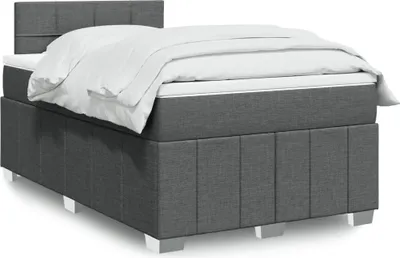 Produktbild von Boxspringbett mit Matratze Dunkelgrau 120x200 cm Stoff, Klassische Betten 2024 Neu DesignMöbel