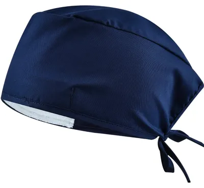 Chirurgische Haube aus Stoff, blau, Einheitsgröße, atmungsaktiv