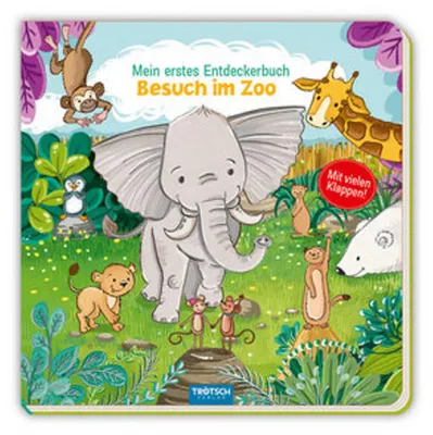 Obrázok produktu pre Trötsch Pappenbuch mit Klappen Mein erstes Entdeckerbuch Besuch im Zoo