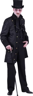 Produktbild von T2688-0100-XL schwarz Herren Halloween Walking Dead Piraten Kostüm Gr.XL=56