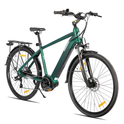 Produktbild von Hiland 27 Zoll Elektrofahrrad für Erwachsene, leichter Aluminiumrahmen, 7-Gang, hydraulische Scheibenbremsen, 250-W-Motor, 36-V-Akku mit 10,4 Ah