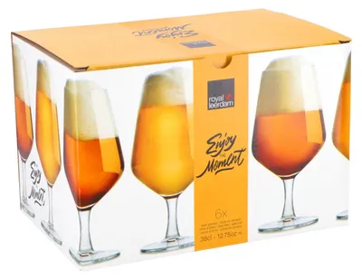 Obrázek produktu pro Sada pivních sklenic Royal Leerdam – 6 kusů – 38 cl – sklenice na pivo