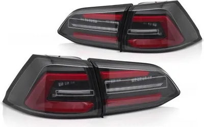 Immagine prodotto di Fanali posteriori full LED per VW Golf 7 Variant 13-17 nero rosso lightbar