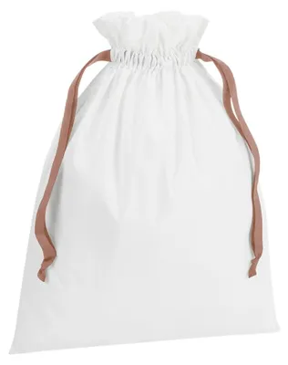 Image de Westford Mill - Sac cadeau, coton FK3325 (62 cm x 49 cm) (Blanc doux/Or rose)