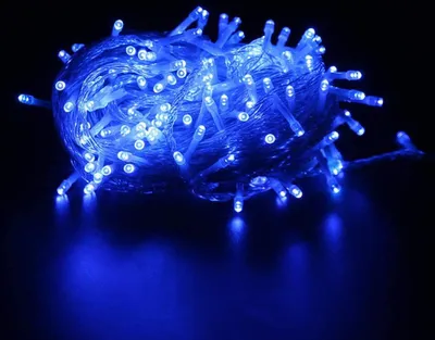 Produktbild von 10M 100 LED Lichterkette Blau 8 Lichtmodi Party Garten Innen Außen Deko Weihnachtsbeleuchtung