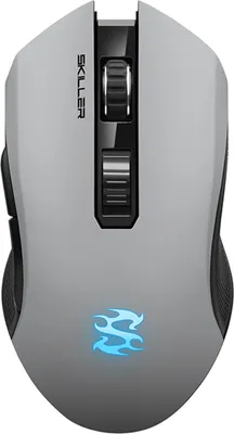 Zdjęcie produktu dla Sharkoon Skiller SGM3, Po prawej stronie, Optyczny, RF Wireless + USB Type-A, 6000 DPI, Biały