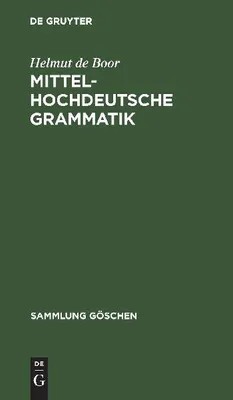 Produktbild von Mittelhochdeutsche Grammatik