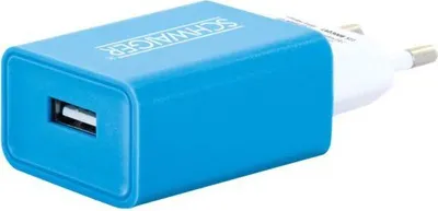 Image de Schwaiger LAD300B511 Schwaiger 230V Ladeadapter USB weiß/blau