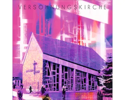 Produktbild von Glasbild Wiesmoor Versöhnungskirche pink 50x50 cm